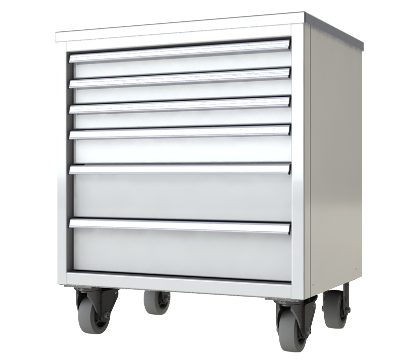 Rolling 6-Drawer Toolbox