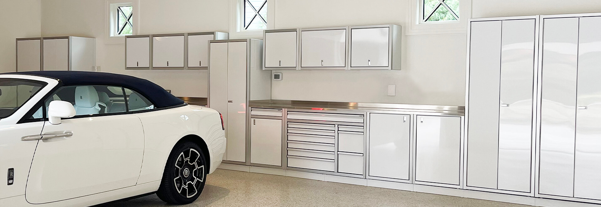 Residential Aluminum Garage Cabinets