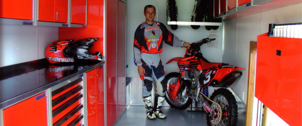 Aluminum Race Trailer Cabinets