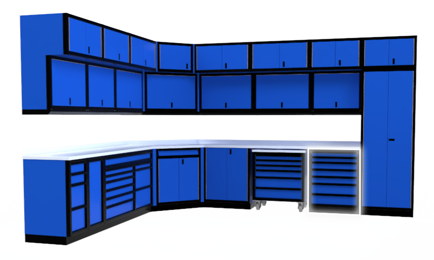 Black RBlue Drawer