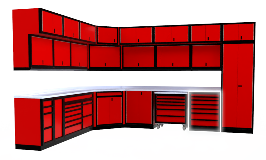 Black Red Drawer