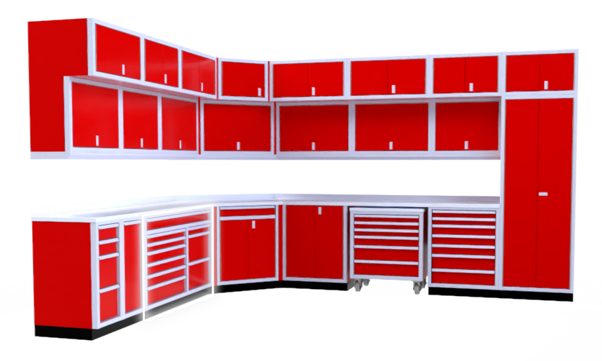 Clear Red Big Drawer